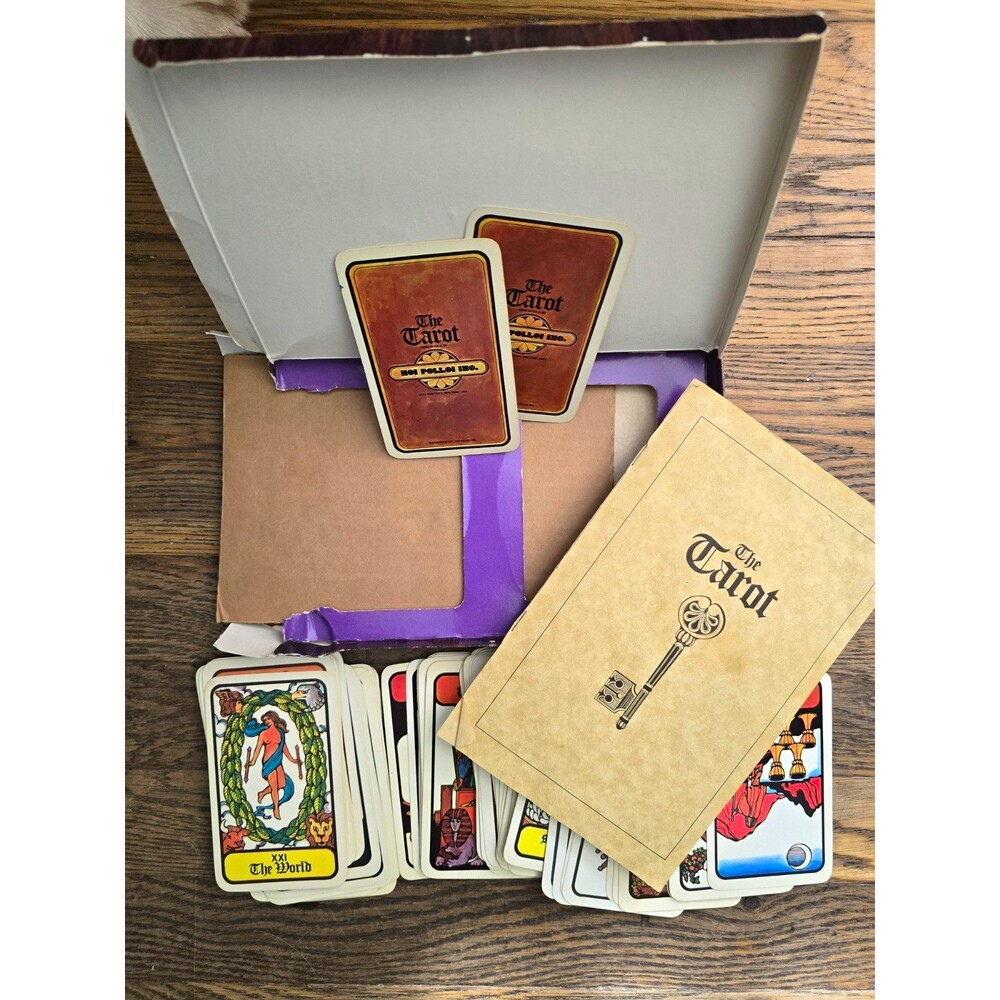 Hoi Polli Tarot Card Deck Complet w/ Instruction 1972 Copyright, In Box